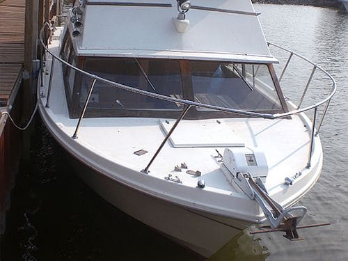 close-up product Nauti-GLIDE on boat by deck